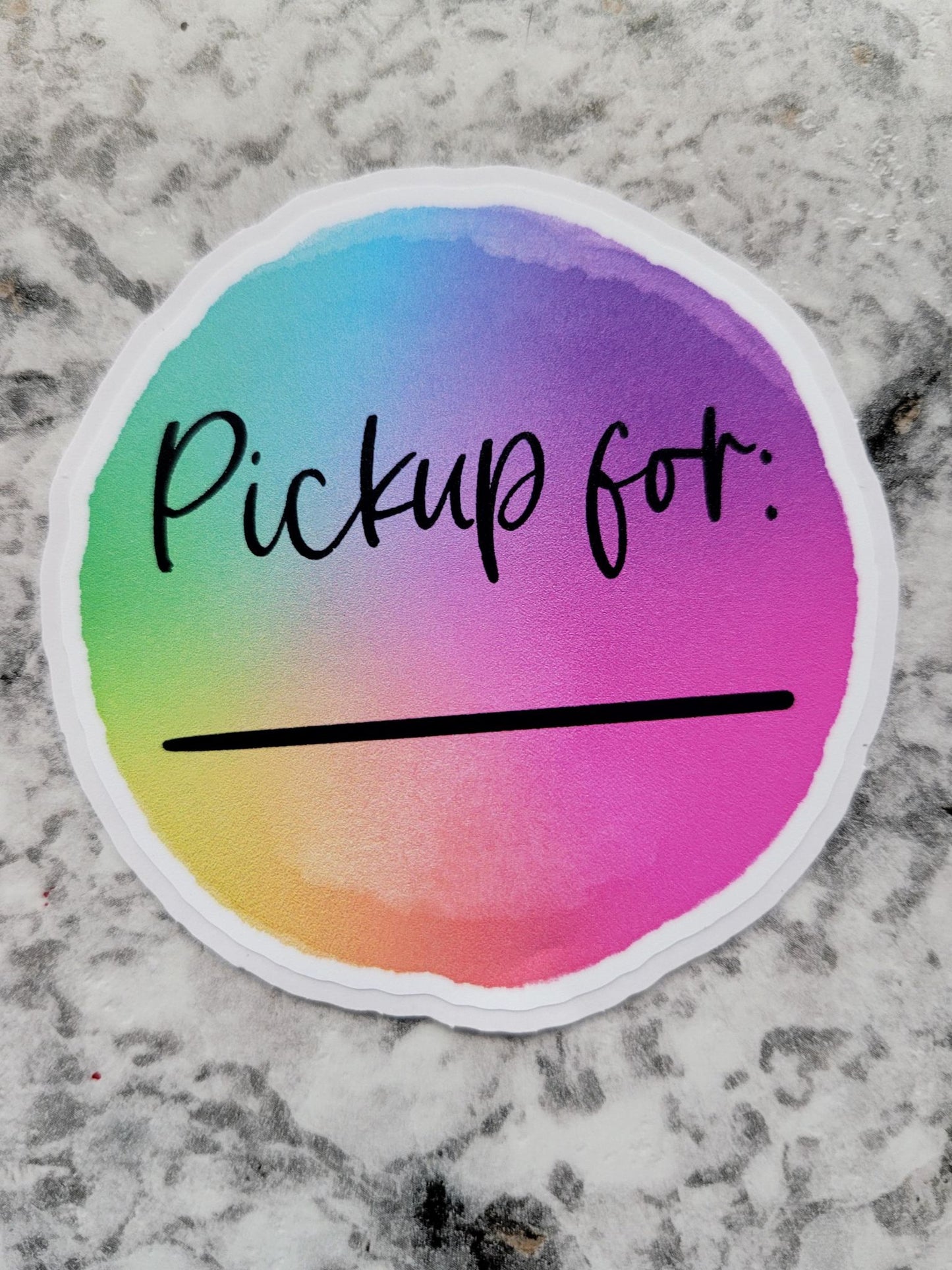 Pickup for multicolor circle Die cut sticker 3-5 Business Day TAT