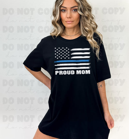 Proud mom police flag *DREAM TRANSFER* DTF