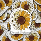 Spread kindness bee sunflower Die cut sticker 3-5 Business Day TAT