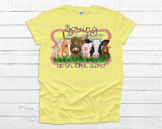Spring is in the air farm animals *DREAM TRANSFER* DTF