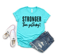 Stronger than yesterday