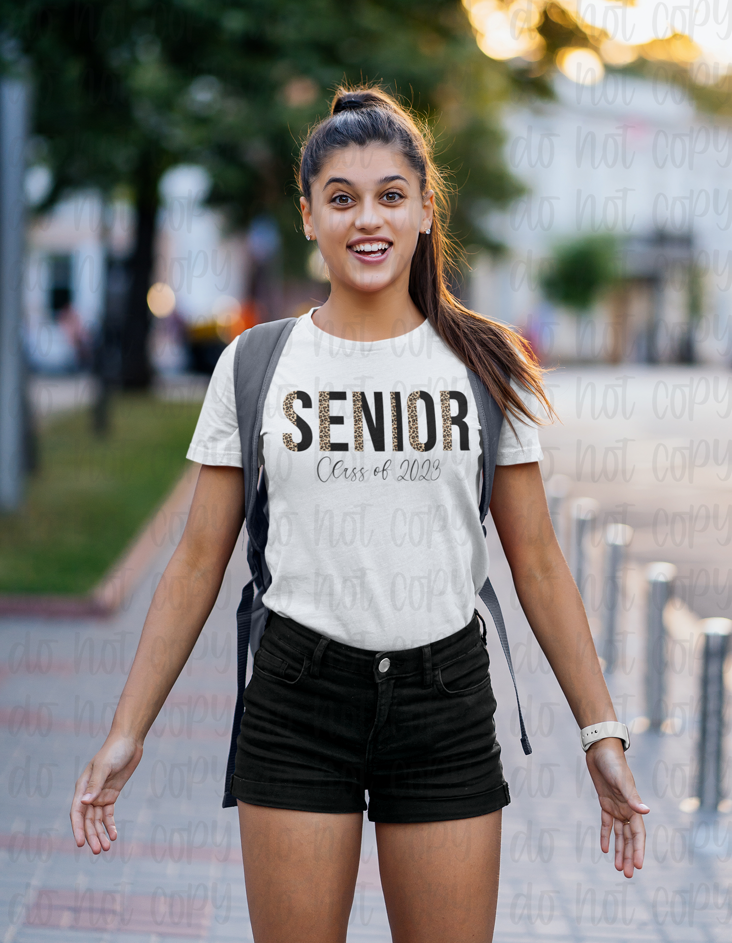 Senior 2023 leopard and black *DREAM TRANSFER* DTF