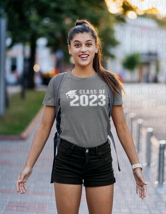 Class of 2023 cap white font *DREAM TRANSFER* DTF