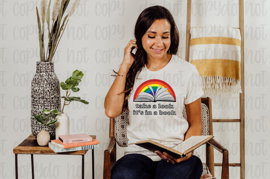 Take a look it's in a book rainbow *DREAM TRANSFER* DTF