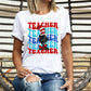 Teacher stacked with cat *DREAM TRANSFER* DTF