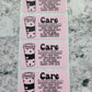 Tumbler care instruction Stickers 50 OR 100 count