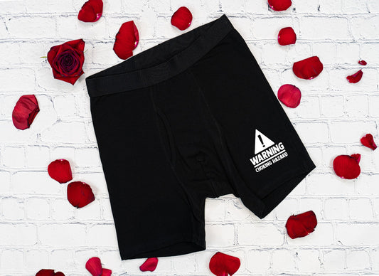 Warning choking hazard boxer brief Valentine