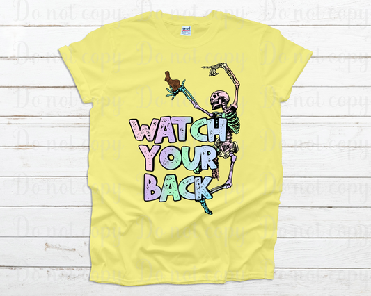 Watch your back chocolate bunny *DREAM TRANSFER* DTF