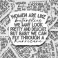 Women are like butterflies Die cut sticker 3-5 Business Day TAT