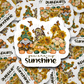 You are my sunshine spring garden gnomes Die cut sticker 3-5 Business Day TAT